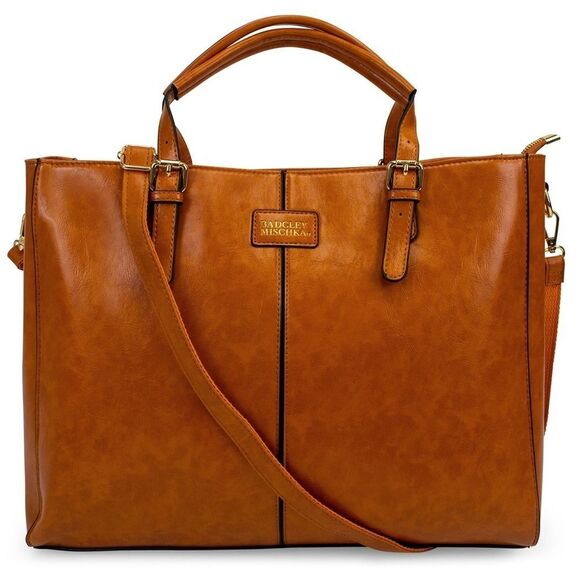 Badgley Mischka Handbags - Badgley Mischa Julia Tote Weekender Rustic vegan leather crossbody bag,purse